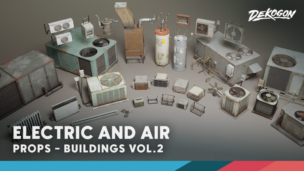 Vip Low Poly Buildings VOL.2 – Electric & Air (Nanite and Low Poly) 5.5 VIP - Unreal