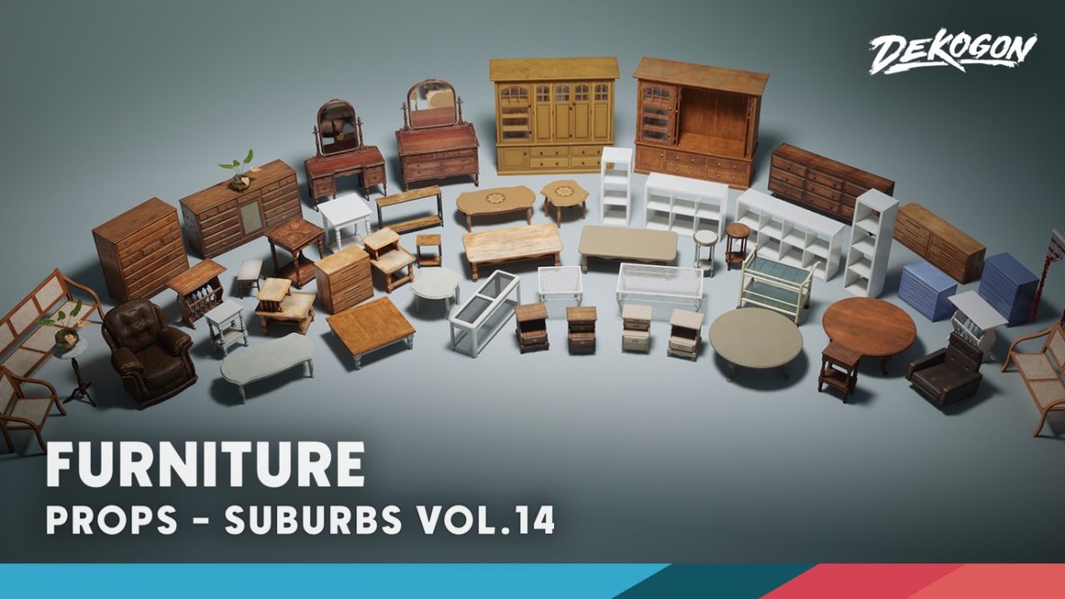 Vip Low Poly Suburbs VOL.14 – Furniture (Nanite and Low Poly) 5.4 VIP - Unreal