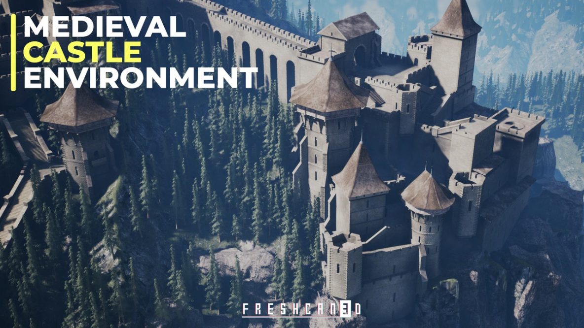 Medieval Castle Environment ( Modular Medieval Castle, Medieval Castle ...